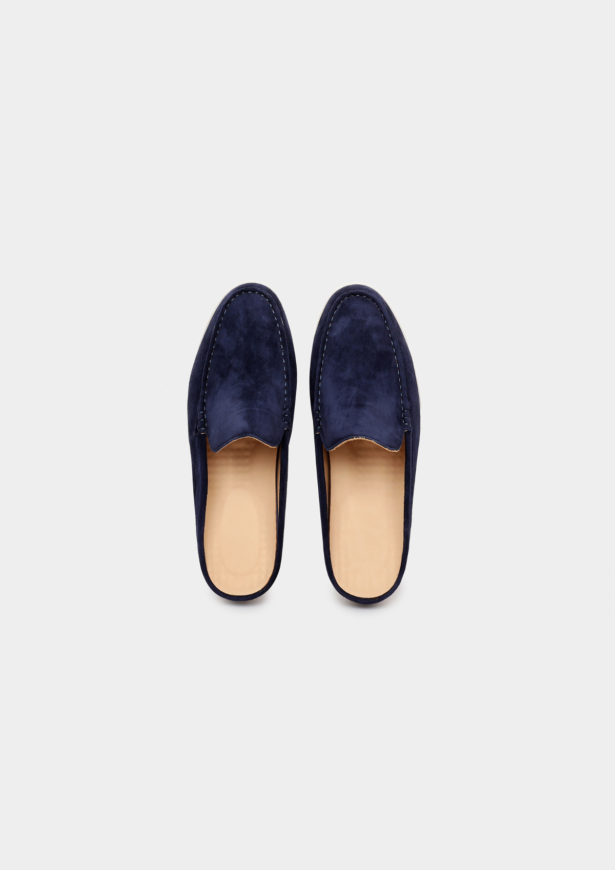 Navy Blue Marina Suede Slipper